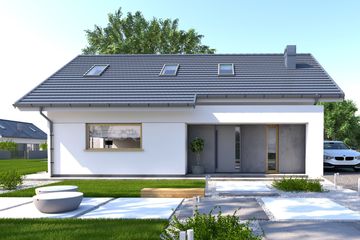  Projekt domu Faro (BBE1045) - projekt domu parterowego z poddaszem - Zdjęcie 2