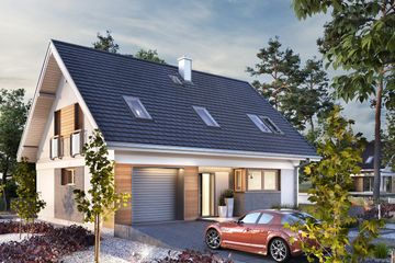  Projekt domu Szafir (1614) (KRD2761) - projekt domu parterowego z poddaszem - Zdjęcie 5