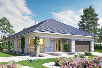  Projekt domu Kordian (1613) (KRD2763) - projekt domu parterowego - Zdjęcie 1
