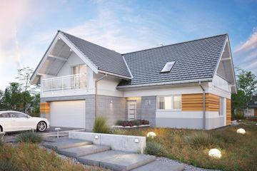  Projekt domu Tobiasz (1616) (KRD2764) - projekt domu parterowego z poddaszem - Zdjęcie 3