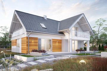  Projekt domu Tobiasz (1616) (KRD2764) - projekt domu parterowego z poddaszem - Zdjęcie 2