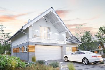  Projekt domu Tobiasz (1616) (KRD2764) - projekt domu parterowego z poddaszem - Zdjęcie 5