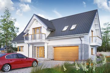  Projekt domu Lazuryt As (1612) (KRD2760) - projekt domu parterowego z poddaszem - Zdjęcie 3