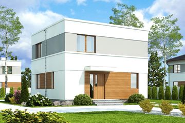  Projekt domu Egon II bez garażu [B] (WRF1877) - projekt domu z pełnym piętrem - Zdjęcie 1