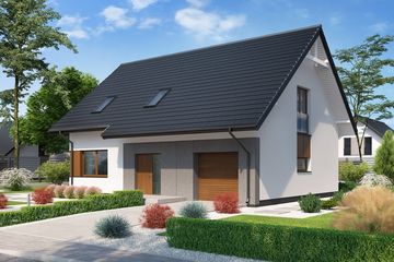  Projekt domu Domena 202 A (WRW1306) - projekt domu parterowego z poddaszem - Zdjęcie 4