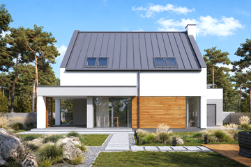 Projekt domu Xavier G2 - parterowy z poddaszem dom o powierzchni 157,78 m², dach dwuspadowy - ujęcie 5
