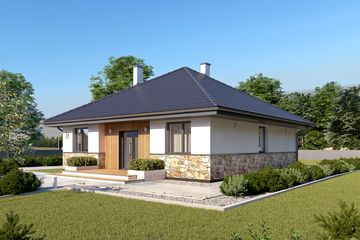  Projekt domu Elka 2 dr-st (BSA2140) - projekt domu parterowego - Zdjęcie 4