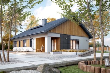  Projekt domu Pasja (BSA2142) - projekt domu parterowego - Zdjęcie 3