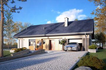  Projekt domu Pasja (BSA2142) - projekt domu parterowego - Zdjęcie 4