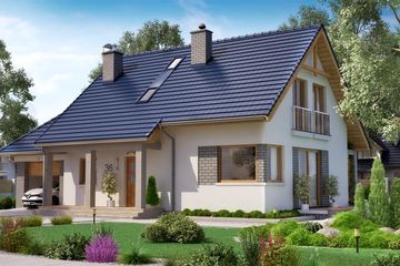  Projekt domu BW-36 wariant 9 (JGC1188) - projekt domu parterowego z poddaszem - Zdjęcie 2