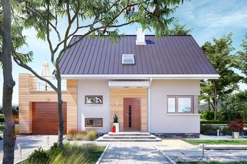  Projekt domu Nadar Bobo (1617) (KRD2765) - projekt domu parterowego z poddaszem - Zdjęcie 6