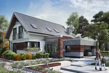  Projekt domu Zenon Alfa (1620) (KRD2767) - projekt domu parterowego z poddaszem - Zdjęcie 1