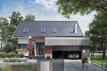  Projekt domu Zenon Alfa (1620) (KRD2767) - projekt domu parterowego z poddaszem - Zdjęcie 2