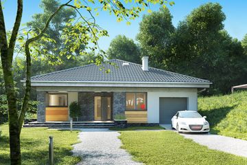  Projekt domu Blanka (1618) (KRD2768) - projekt domu parterowego - Zdjęcie 2