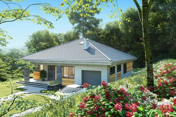  Projekt domu Blanka (1618) (KRD2768) - projekt domu parterowego - Zdjęcie 3