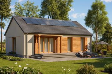  Projekt domu 047 ES domek Pani Darii (SLF1101) - projekt domu parterowego - Zdjęcie 2