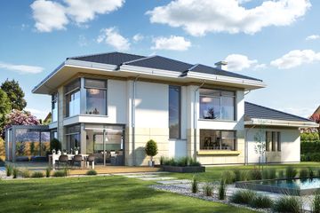  Projekt domu z widokiem 6 B (WAH1867) - projekt domu z pełnym piętrem - Zdjęcie 4