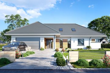  Projekt domu Parterowy 2 wariant B (WAH1915) - projekt domu parterowego z poddaszem - Zdjęcie 3