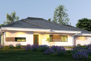  Projekt domu uA12 (WCB1018) - projekt domu parterowego - Zdjęcie 1