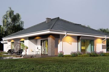  Projekt domu uA12 (WCB1018) - projekt domu parterowego - Zdjęcie 3