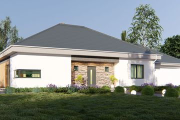  Projekt domu uA6 (WCB1008) - projekt domu parterowego - Zdjęcie 1