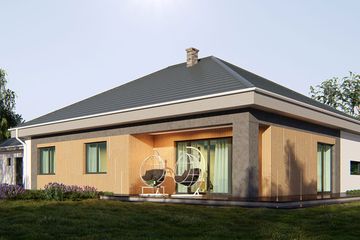  Projekt domu uA6 (WCB1008) - projekt domu parterowego - Zdjęcie 4