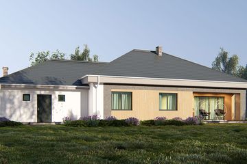  Projekt domu uA6 (WCB1008) - projekt domu parterowego - Zdjęcie 5