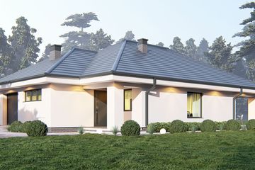  Projekt domu uA8v2 (WCB1012) - projekt domu parterowego - Zdjęcie 2