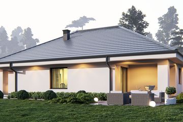  Projekt domu uA8v2 (WCB1012) - projekt domu parterowego - Zdjęcie 3