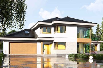  Projekt domu uA24 (WCB1039) - projekt domu z pełnym piętrem - Zdjęcie 2