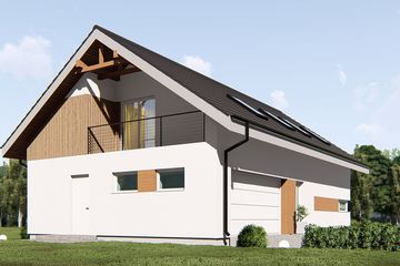  Projekt domu uA34 (WCB1048) - projekt domu parterowego z poddaszem - Zdjęcie 5