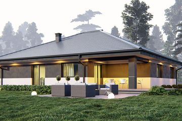  Projekt domu uA8v1 (WCB1011) - projekt domu parterowego - Zdjęcie 4