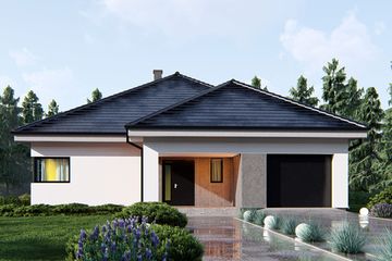  Projekt domu uA18v1 (WCB1030) - projekt domu parterowego - Zdjęcie 1