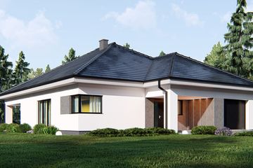  Projekt domu uA18v1 (WCB1030) - projekt domu parterowego - Zdjęcie 2