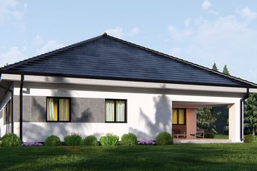  Projekt domu uA18v1 (WCB1030) - projekt domu parterowego - Zdjęcie 4