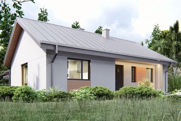  Projekt domu uA58 (WCB1073) - projekt domu parterowego - Zdjęcie 1