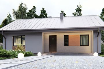  Projekt domu uA58 (WCB1073) - projekt domu parterowego - Zdjęcie 2