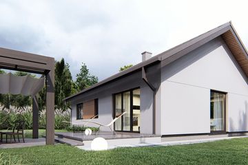  Projekt domu uA58 (WCB1073) - projekt domu parterowego - Zdjęcie 3