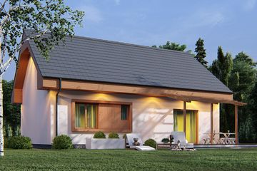  Projekt domu uA3 (WCB1005) - projekt domu parterowego - Zdjęcie 4