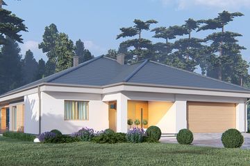  Projekt domu uA8 (WCB1010) - projekt domu parterowego - Zdjęcie 1