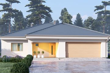  Projekt domu uA8 (WCB1010) - projekt domu parterowego - Zdjęcie 2