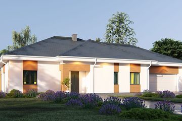  Projekt domu uA12v1 (WCB1019) - projekt domu parterowego - Zdjęcie 1