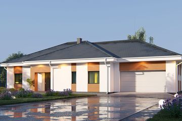  Projekt domu uA12v1 (WCB1019) - projekt domu parterowego - Zdjęcie 2