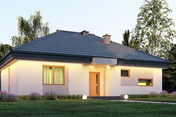  Projekt domu uA1 (WCB1000) - projekt domu parterowego - Zdjęcie 1