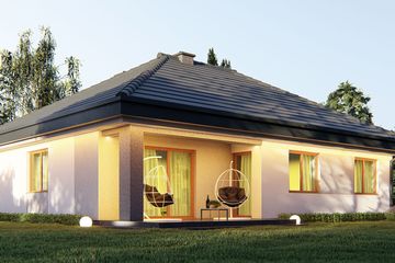  Projekt domu uA1 (WCB1000) - projekt domu parterowego - Zdjęcie 2