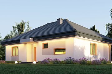  Projekt domu uA1 (WCB1000) - projekt domu parterowego - Zdjęcie 3