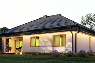  Projekt domu uA1 (WCB1000) - projekt domu parterowego - Zdjęcie 4