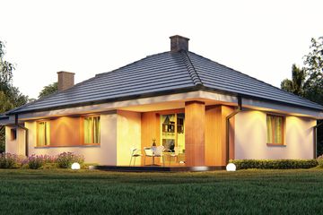  Projekt domu uA1v1 (WCB1001) - projekt domu parterowego - Zdjęcie 3