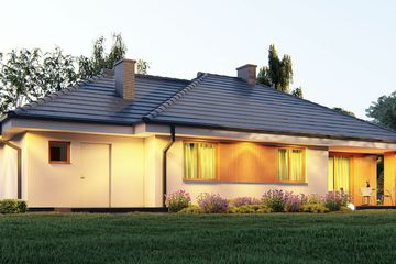  Projekt domu uA1v1 (WCB1001) - projekt domu parterowego - Zdjęcie 4