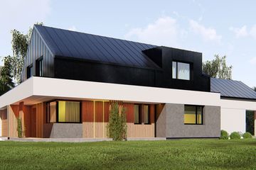  Projekt domu uA49 (WCB1064) - projekt domu parterowego z poddaszem - Zdjęcie 2